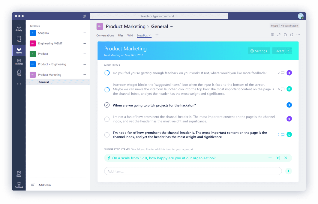Collaborate as a team in ONE place