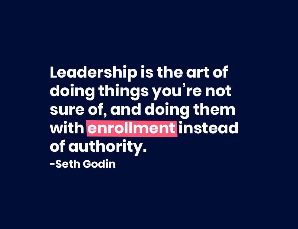 Seth Godin Leadership Quote