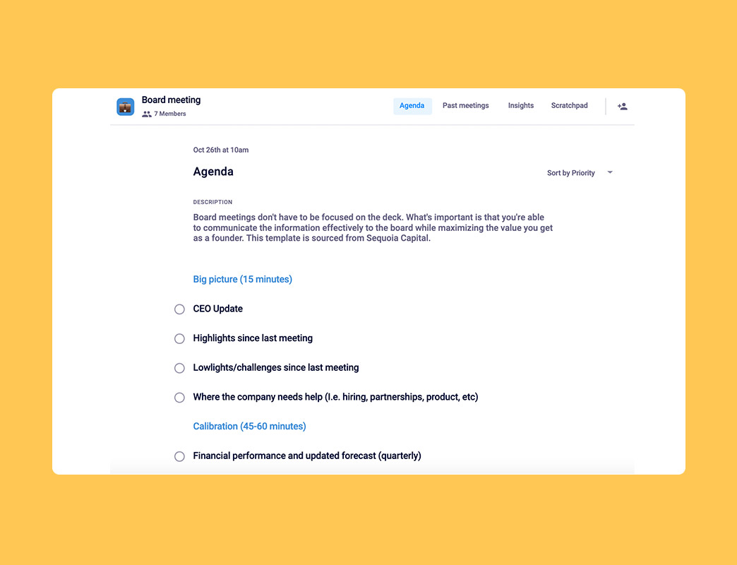 board meeting agenda template-feature